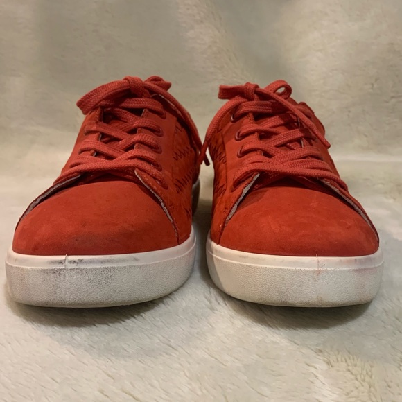 Hotter “Brooke” red leather sneakers size 11 - Picture 2 of 8